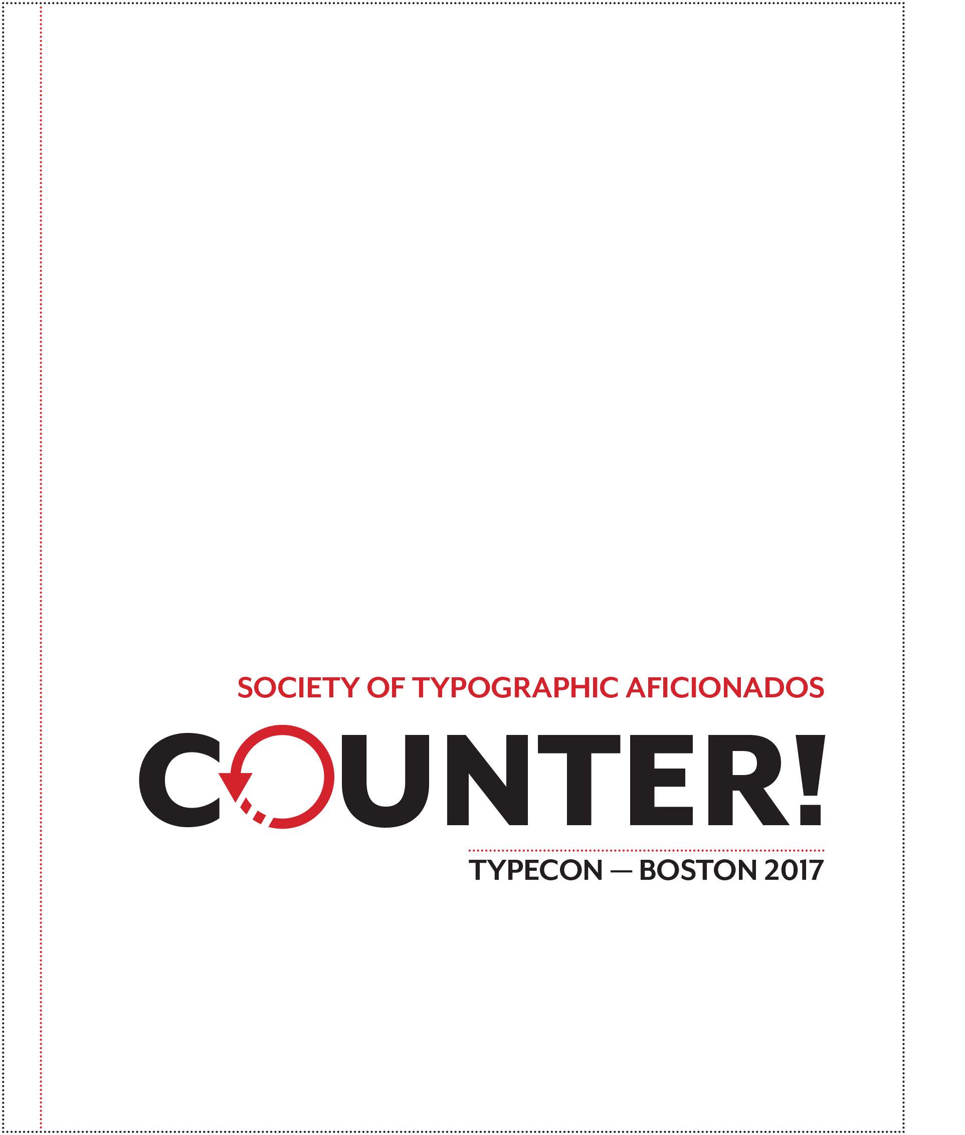 digital image of the program cover, black and red text on white background
